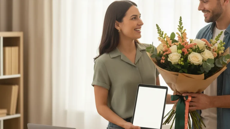 Bloemen bij een nieuwe baan: zo feliciteer je met stijl