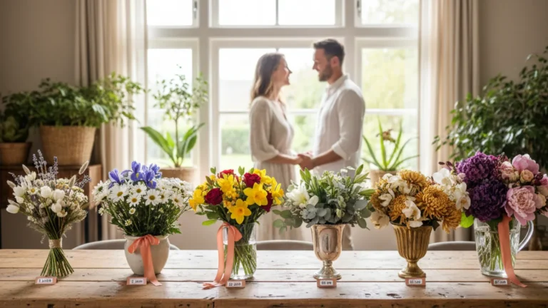 Bloemen voor jullie trouwdag: per jubileumjaar het juiste boeket