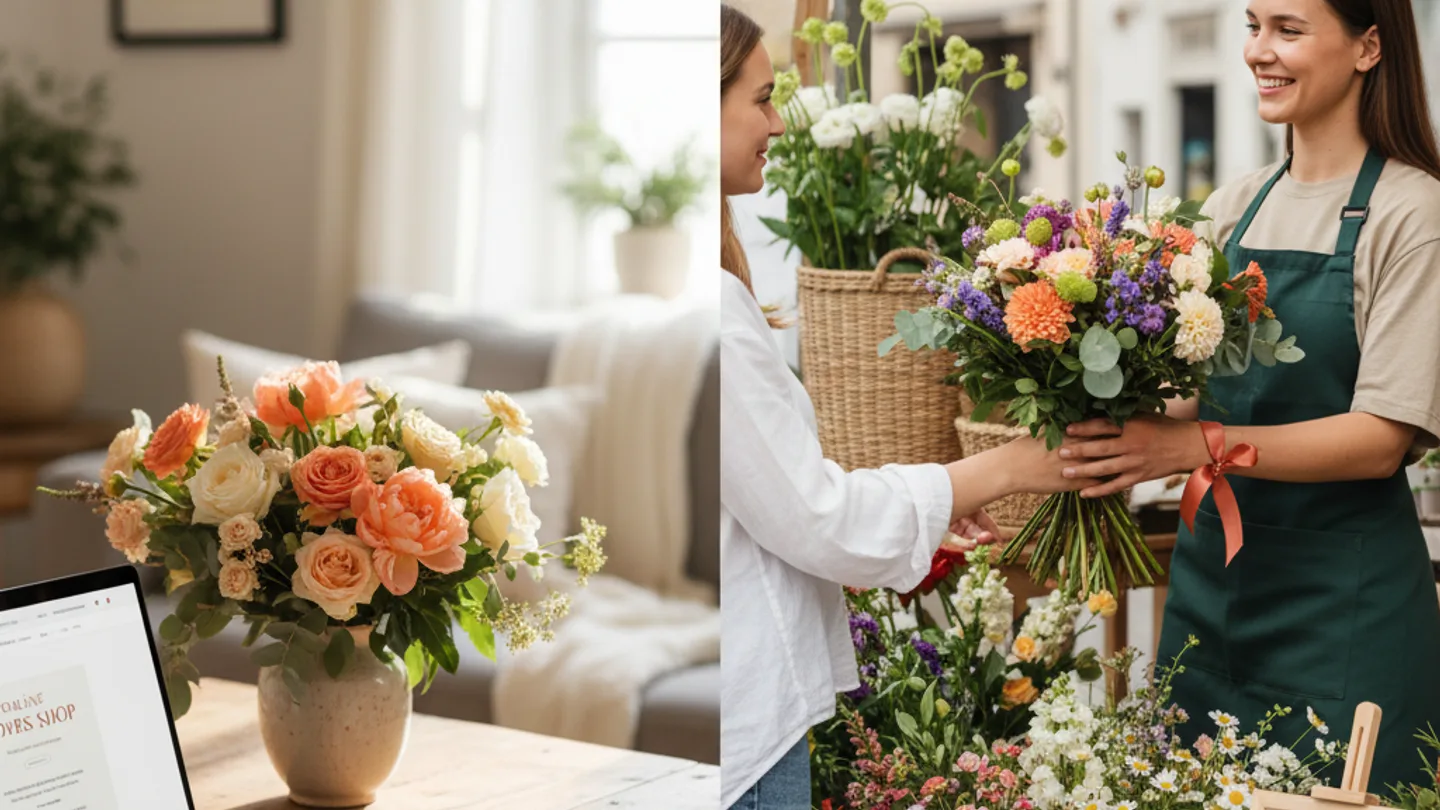 Online bloemen bestellen of naar de lokale bloemist?